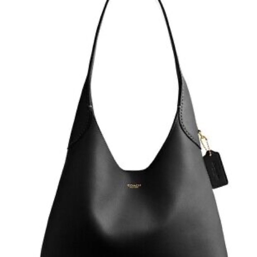 Coach Black Leather Shoulder Bag